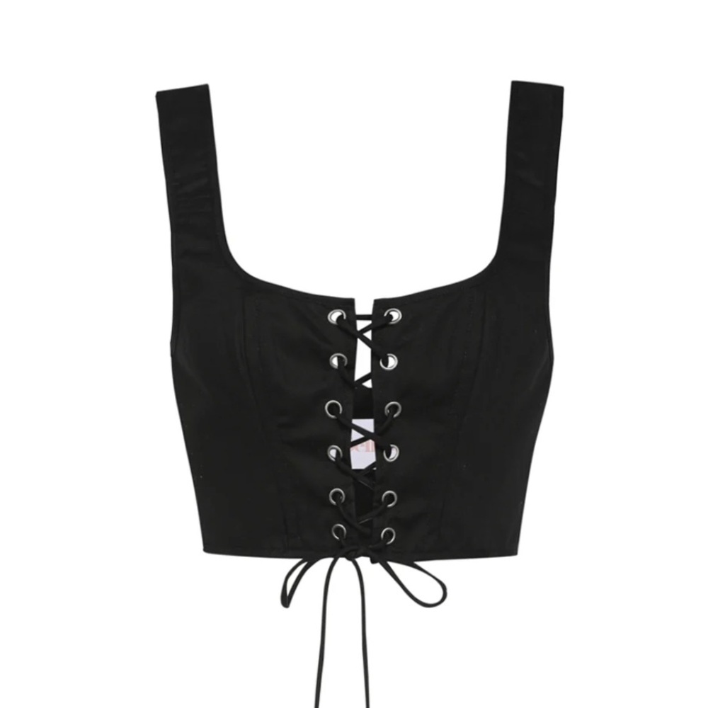 Selkie cotton lace up corset